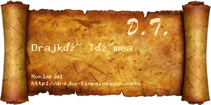 Drajkó Tímea névjegykártya
